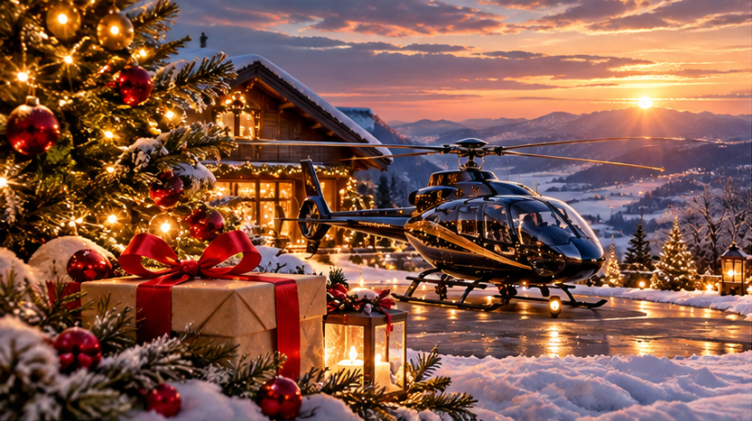 Christmas skyline helicopter tour collection