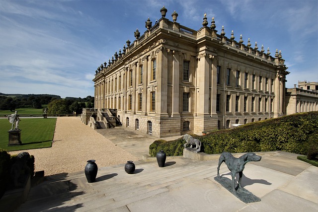 Helicopter flights over Chatsworth house